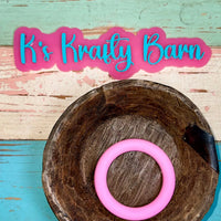 65mm Silicone Round Ring- solid colors K's Krafty Barn