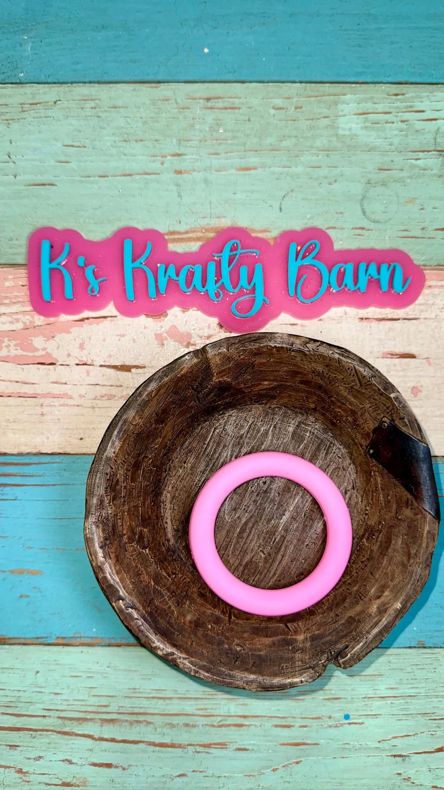 65mm Silicone Round Ring- solid colors K's Krafty Barn