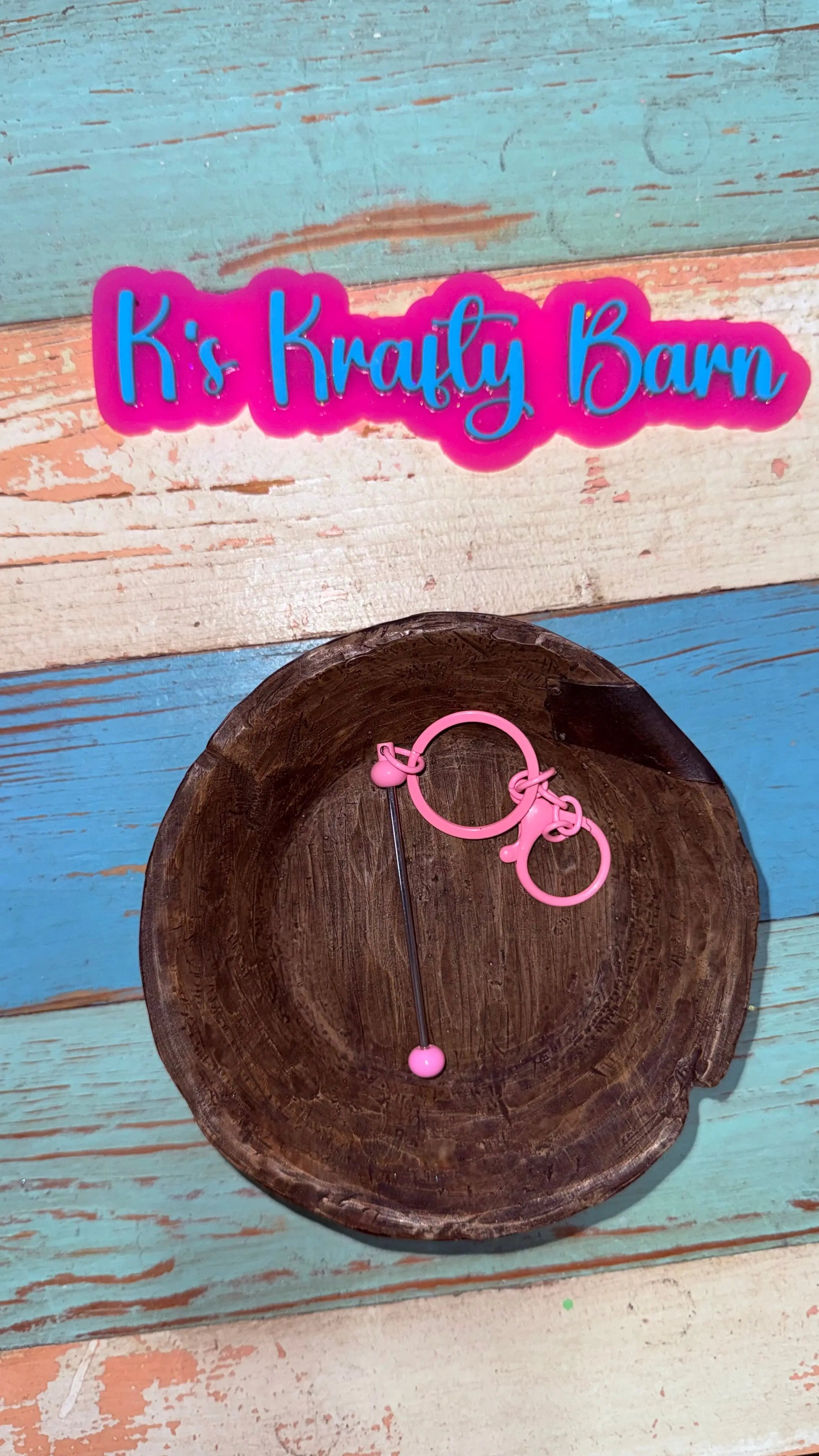 Beadable Bar Keychains K's Krafty Barn