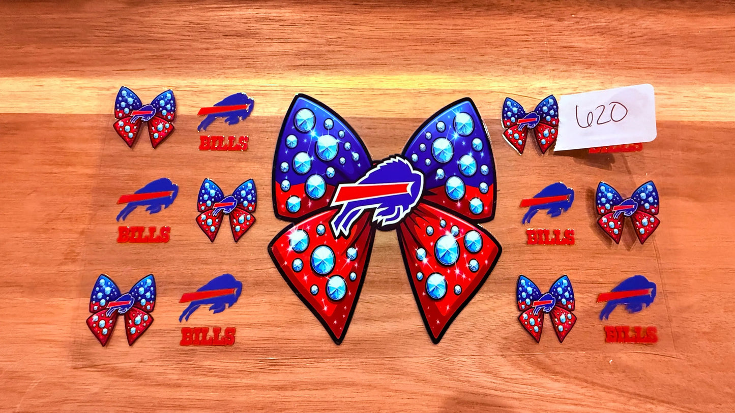 #620 Bills Football Bow K's Krafty Barn