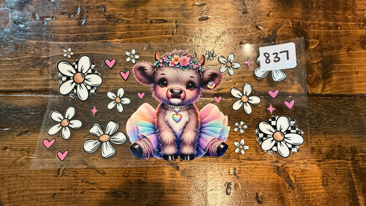 #837 Cute cow headband