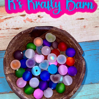 Frosted Multi-Color Acrylic Bead Mix K's Krafty Barn