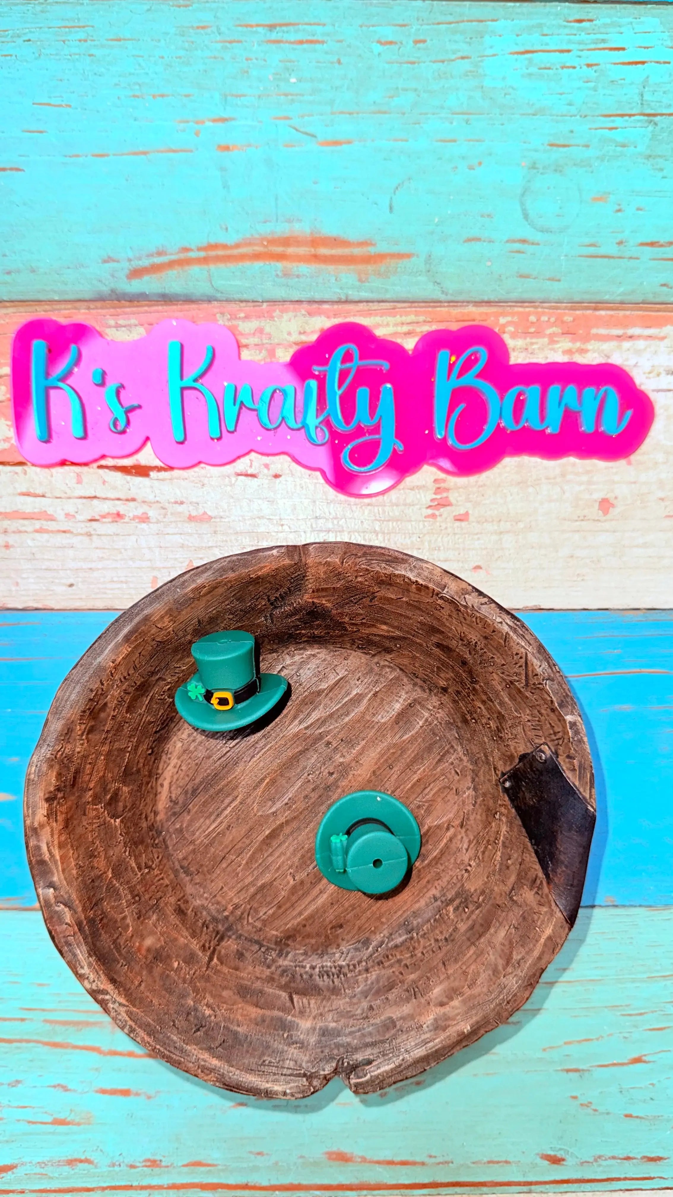 Silicone Focal Bead- Leprechaun Hat K's Krafty Barn