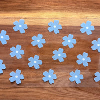 #378 Blue flowers K's Krafty Barn