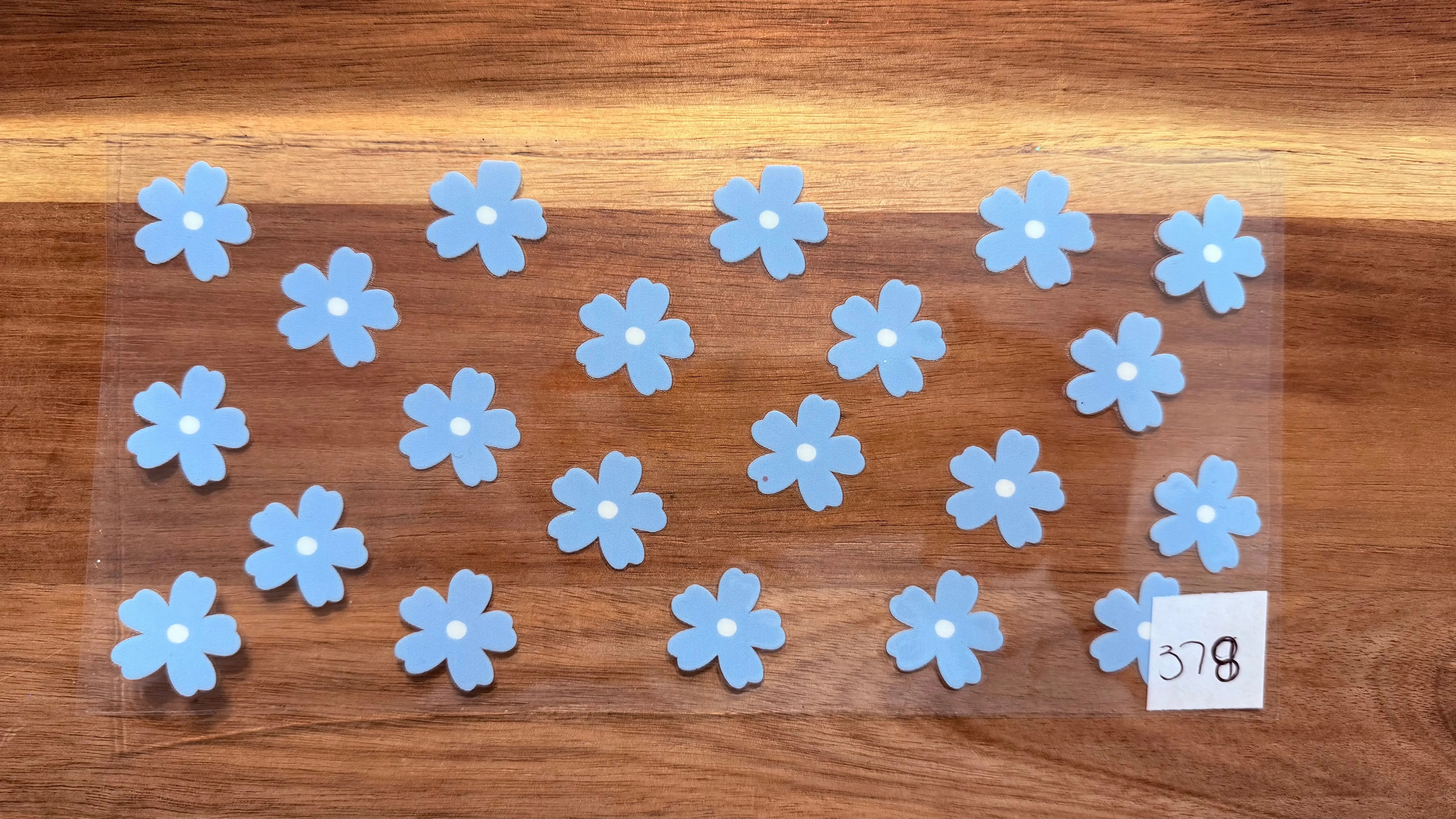 #378 Blue flowers K's Krafty Barn
