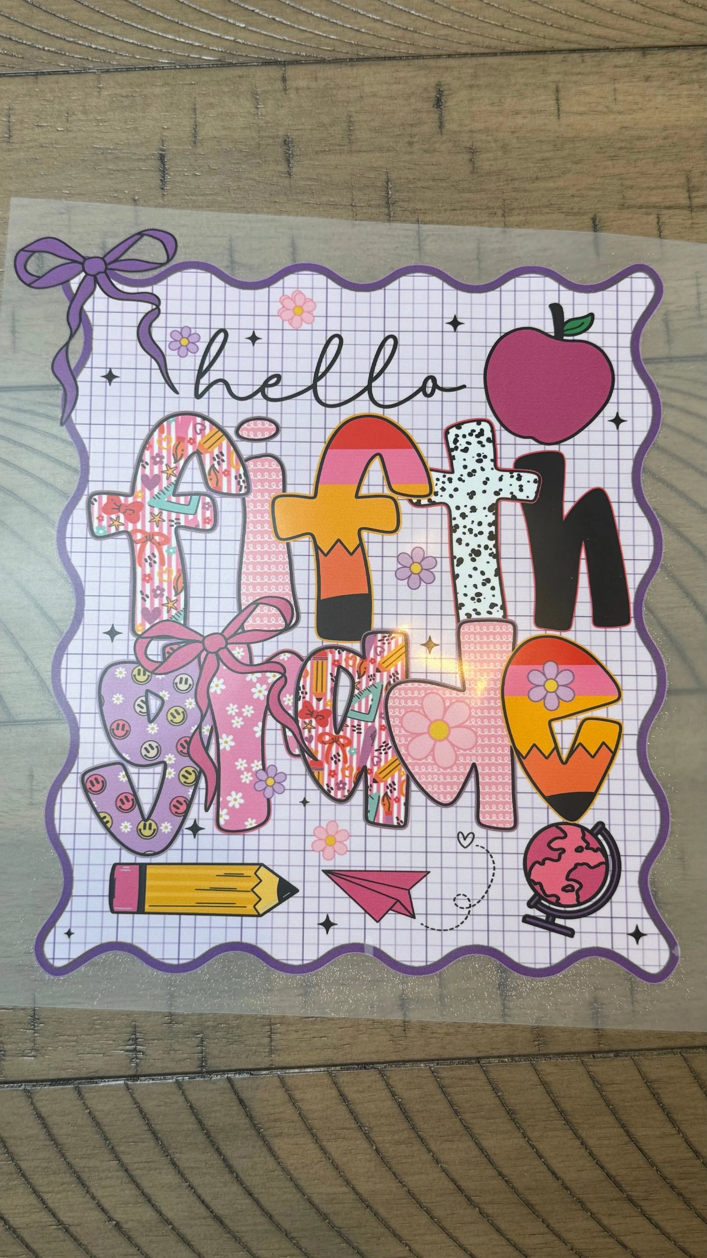 Hello fifth-purple K's Crafty Vibes Co.