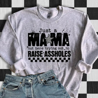 Just A Mama Trying Not To Raise Assholes K's Crafty Vibes Co.