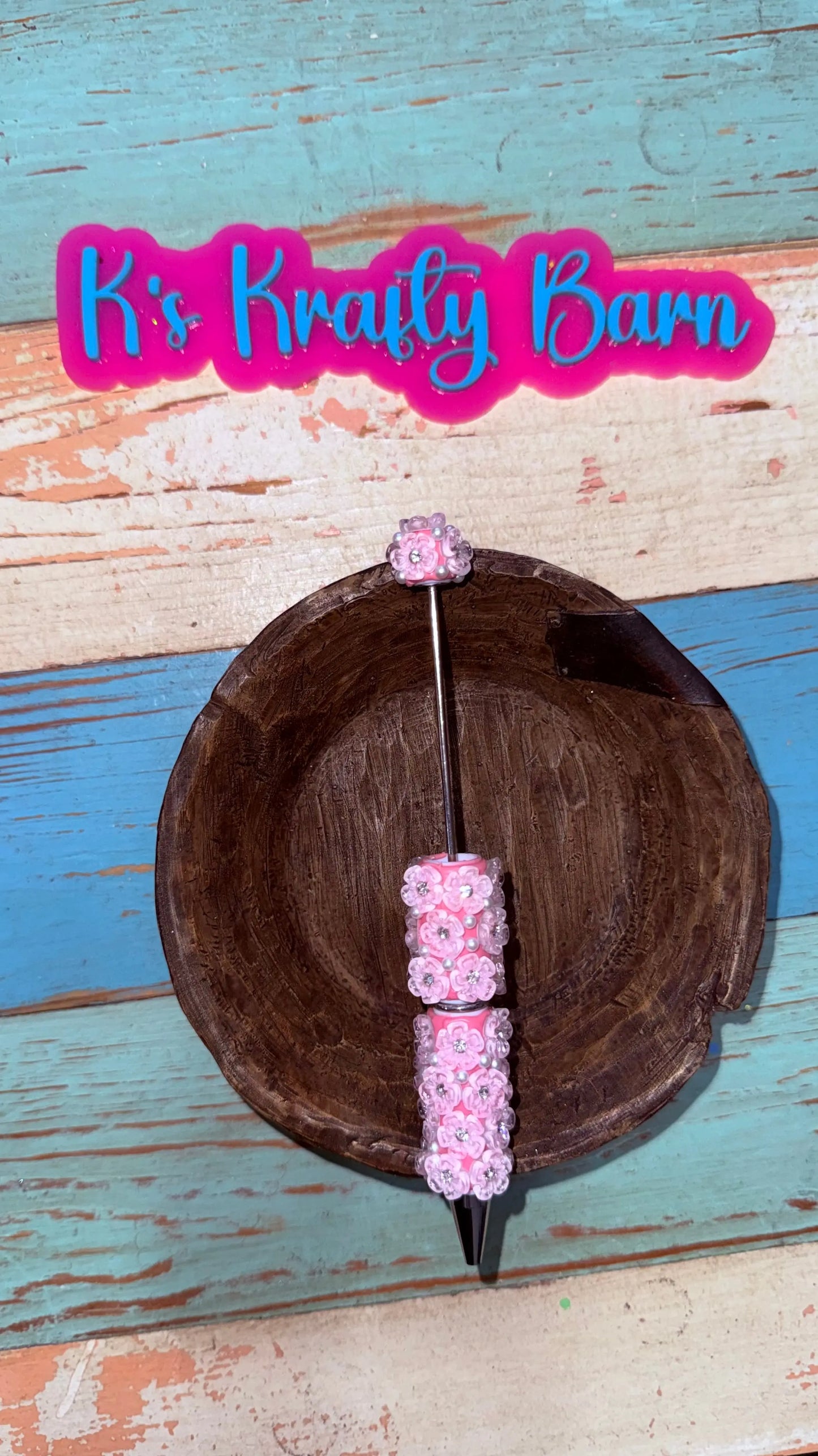 Beadable Pens-Rhinestone Super Blingy “Fancy” K's Krafty Barn