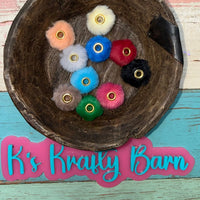 20mm Fluffy Spacers for beadable items-10 pack K's Krafty Barn