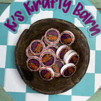 Halloween Silicone Focal Bead-    Trick or Treat Round