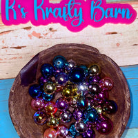 Metallic Acrylic Beads – Mixed Color Chrome Finish K's Krafty Barn
