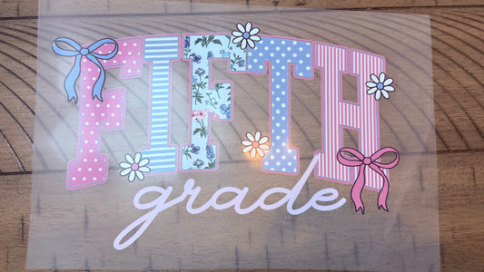 Fifth grade pink & blue