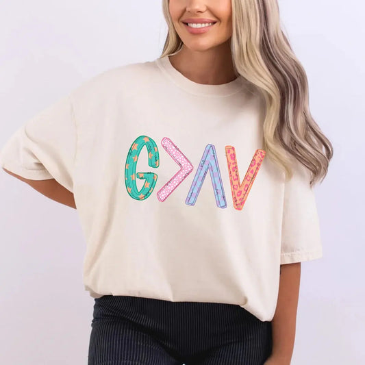 Give God Your Anxiety Christian Faith Shirt K's Krafty Barn
