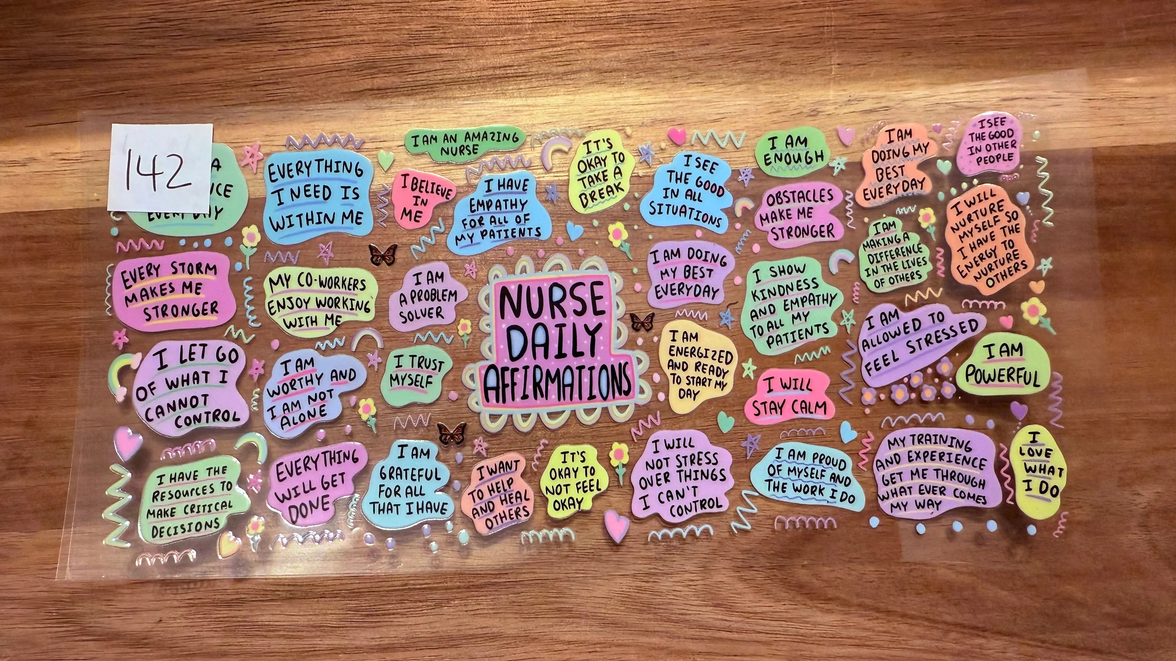 #142 Nurse Affirmations K's Krafty Barn