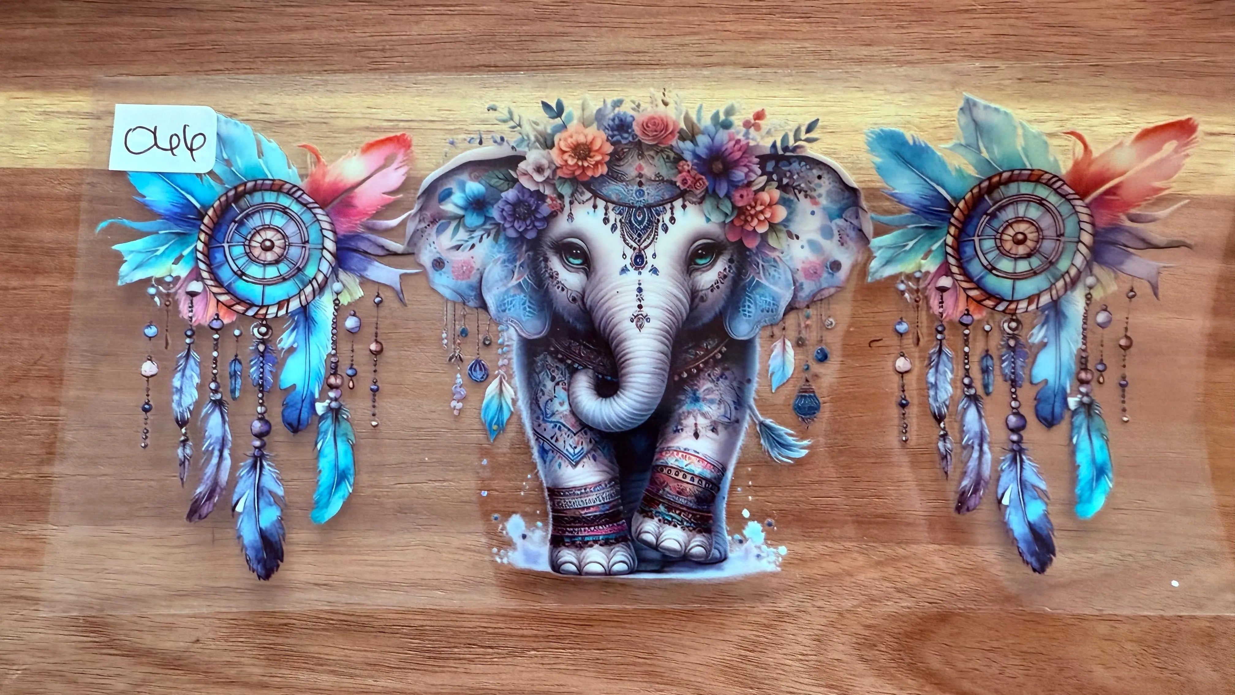 #66 Elephant with Dream catcher K's Krafty Barn