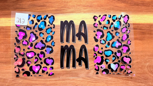 #212 Mama print colorful K's Krafty Barn