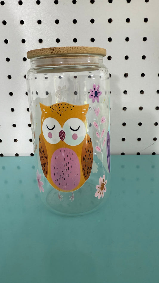 Owl 16oz Glass Libby