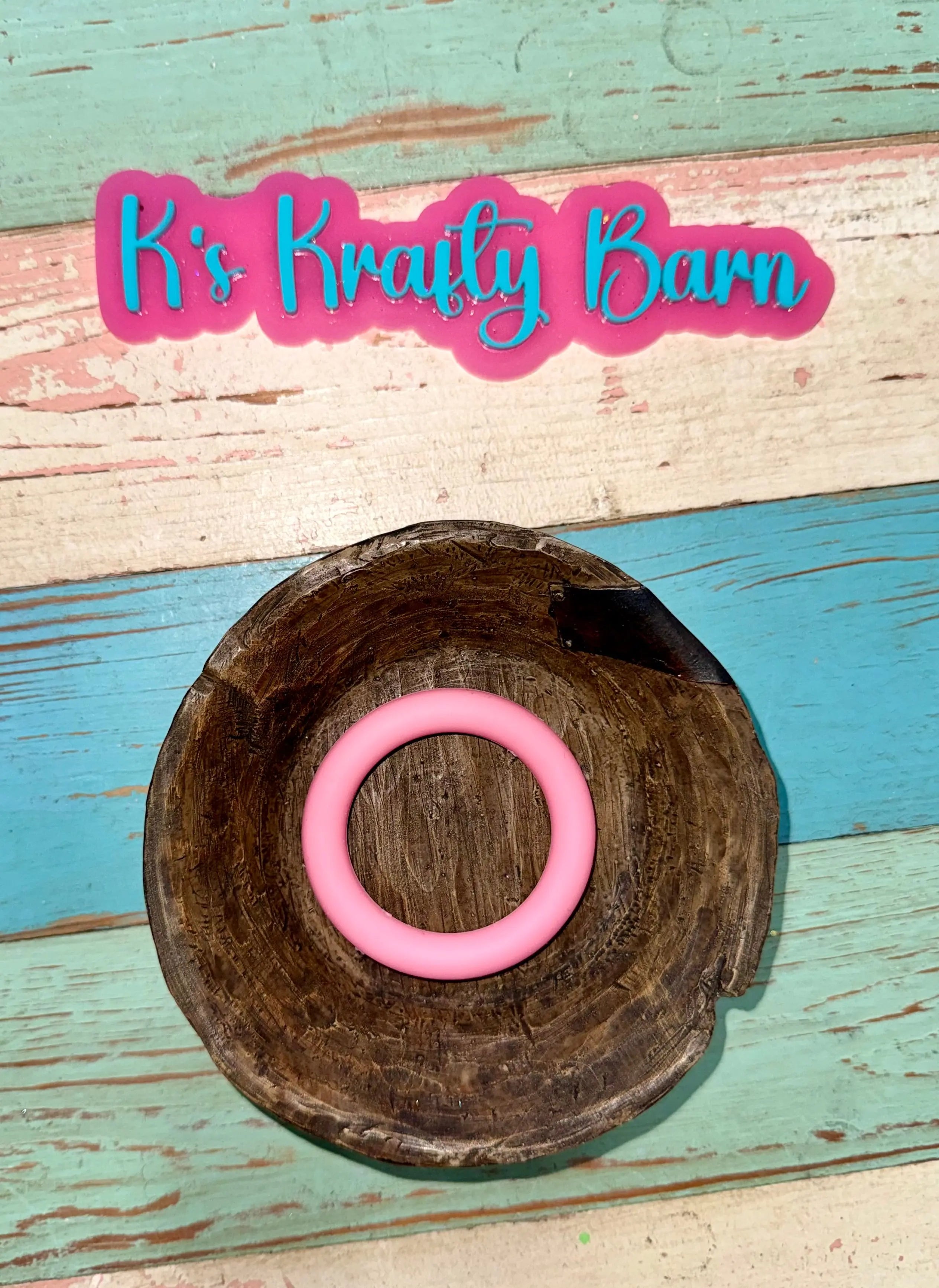 65mm Silicone Round Ring- solid colors K's Krafty Barn