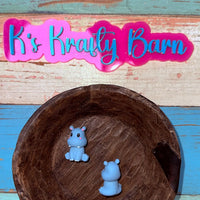 Silicone Focal Bead- 3D Hippo K's Krafty Barn