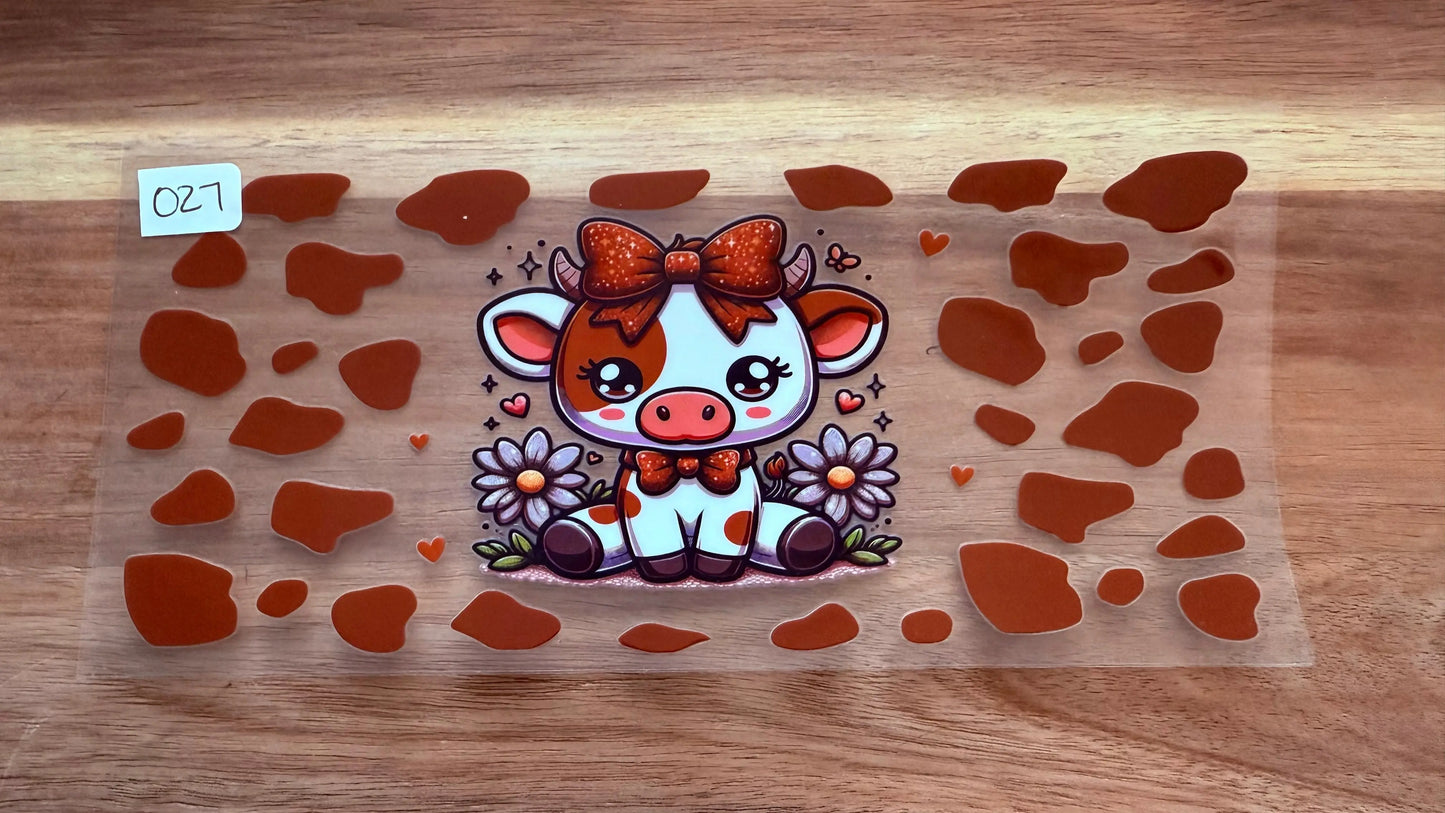 #27 Cow with bow K's Krafty Barn