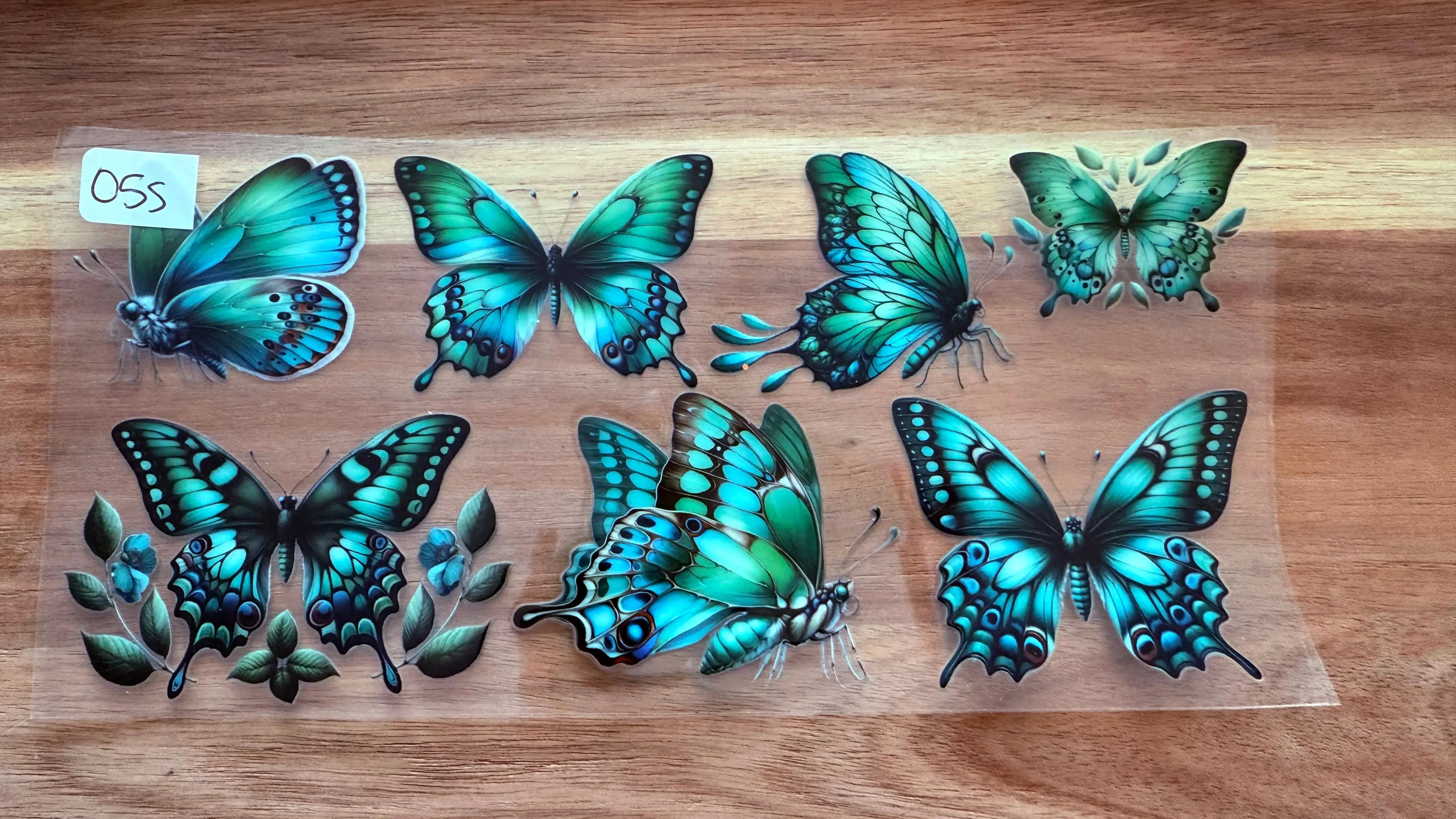 #55 Green butterflies K's Krafty Barn