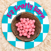 Bubblegum Pink 15mm Solid Silicone Beads