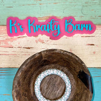 65mm Silicone Round Ring- printed/ patterns K's Krafty Barn