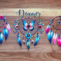 #67 Dream catcher with butterflies K's Krafty Barn