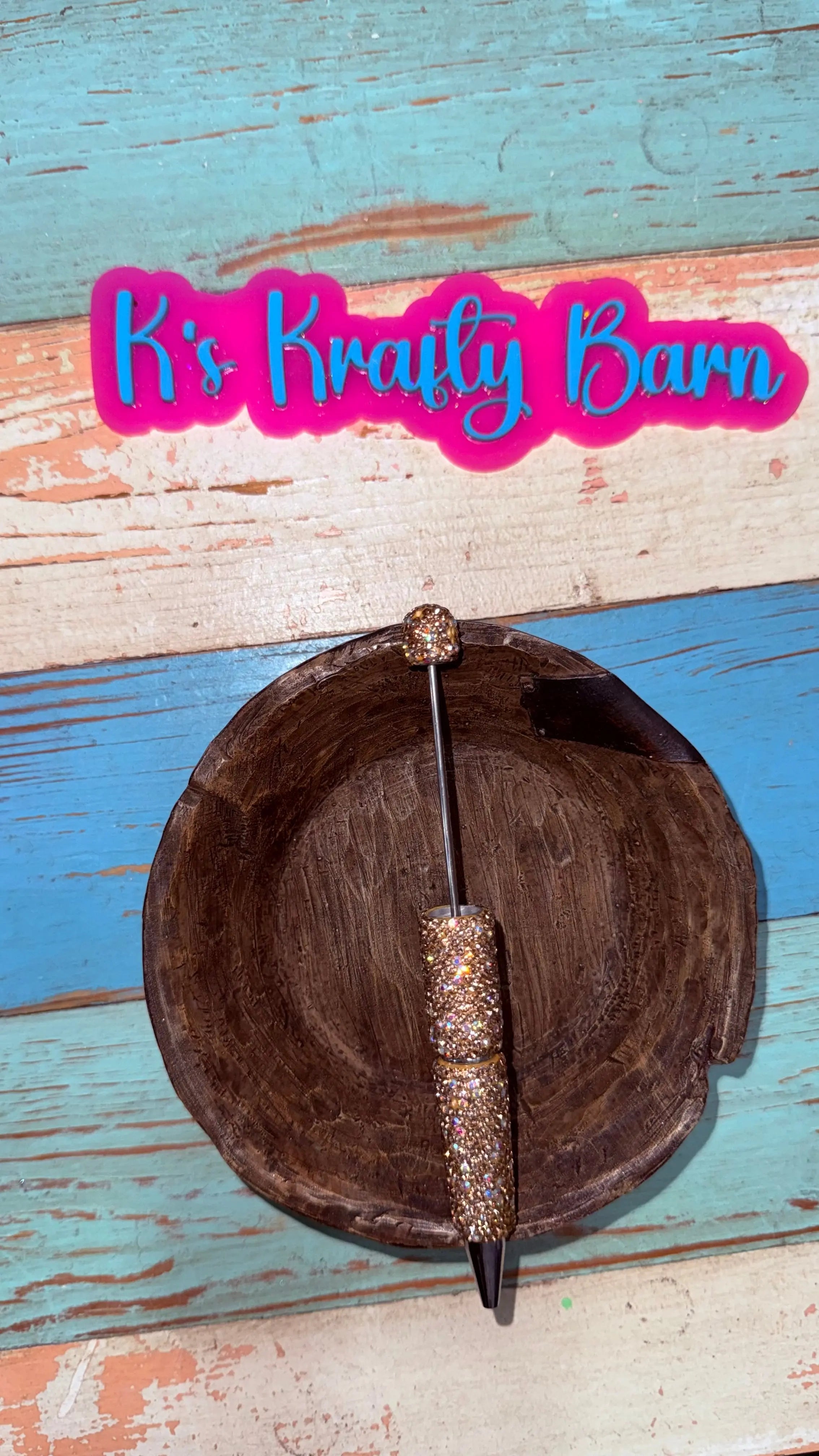Beadable Pens-Rhinestone Super Blingy “Fancy” K's Krafty Barn