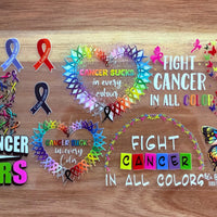 #19 Fight Cancer in all colors-cancer sucks every color K's Krafty Barn