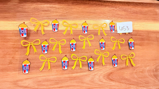 #653 Icee with yellow bows