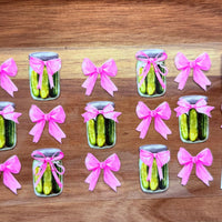 #391 Pickles with a light pink bow K's Krafty Barn