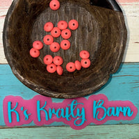 12mm Silicone Lentil spacers for beadable items-20pk K's Krafty Barn