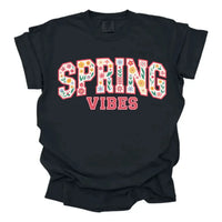 Spring Vibes Floral Shirt | Floral Spring Graphic Tee K's Krafty Barn
