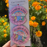 Car Coasters- choose your design. K's Krafty Barn