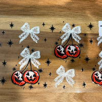 #774 White Bow Pumpkins K's Krafty Barn