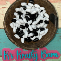 Black Breakaway Clasp Connectors – 100pcs (50 Pairs) for Car Charms, Lanyards, Necklaces & Crafts K's Krafty Barn