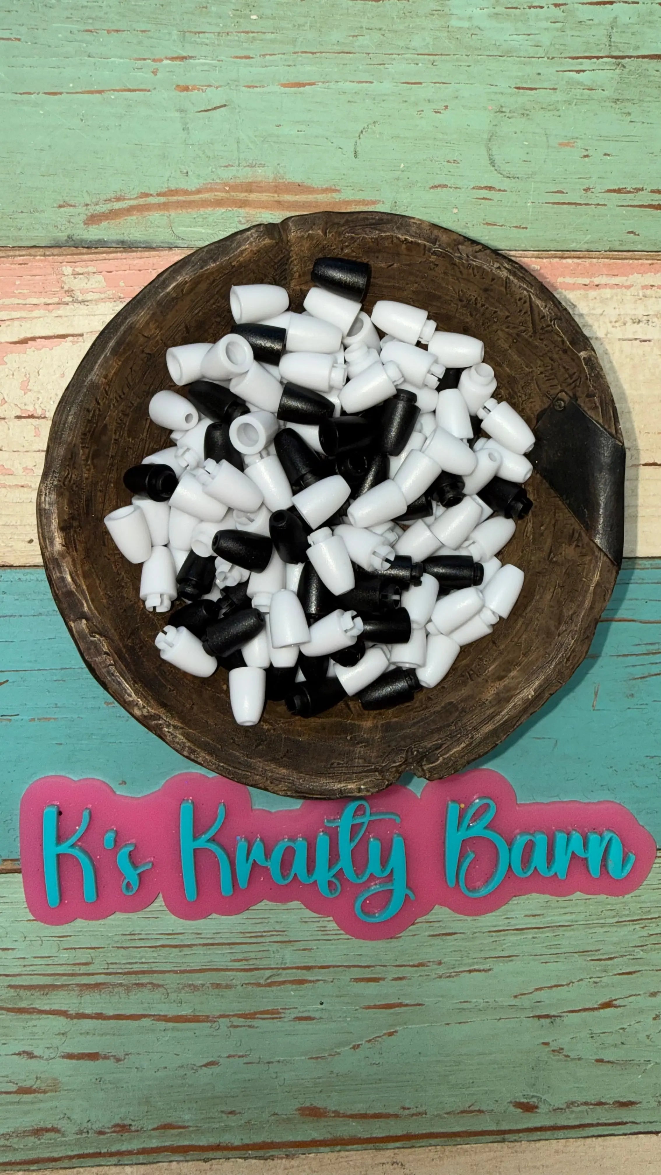 Black Breakaway Clasp Connectors – 100pcs (50 Pairs) for Car Charms, Lanyards, Necklaces & Crafts K's Krafty Barn