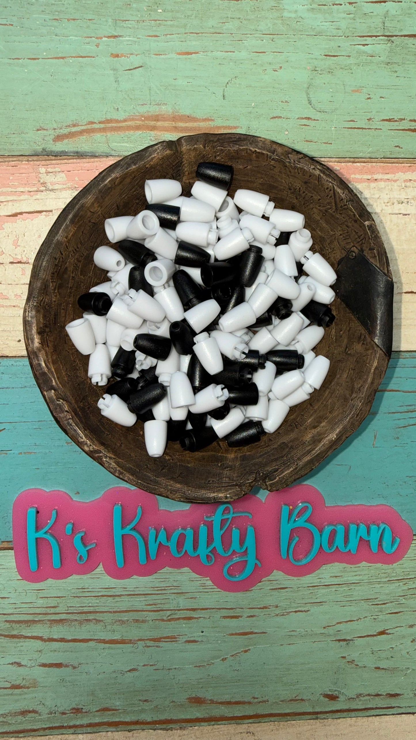 Black Breakaway Clasp Connectors – 100pcs (50 Pairs) for Car Charms, Lanyards, Necklaces & Crafts