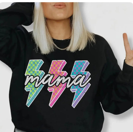 Mama Checkered 3 Lightening K's Crafty Vibes Co.