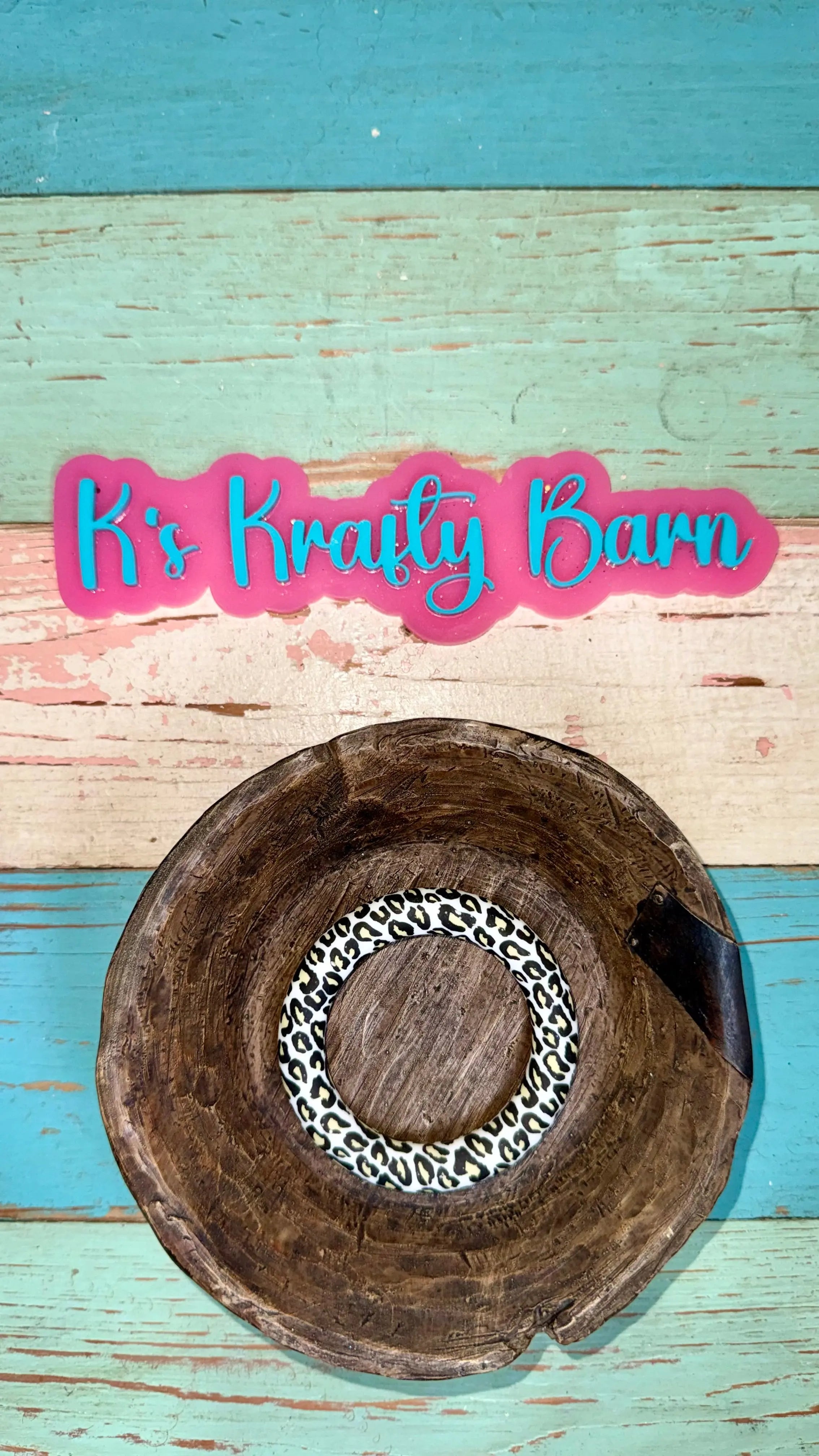 65mm Silicone Round Ring- printed/ patterns K's Krafty Barn