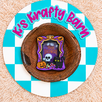 3D Happy Halloween Black Cat & Skull Shaker Focal