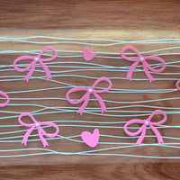 #81 Pink bows with hearts K's Krafty Barn