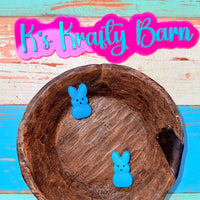 Silicone Focal Bead- Blue peep K's Krafty Barn