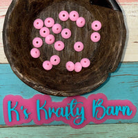12mm Silicone Lentil spacers for beadable items-20pk K's Krafty Barn