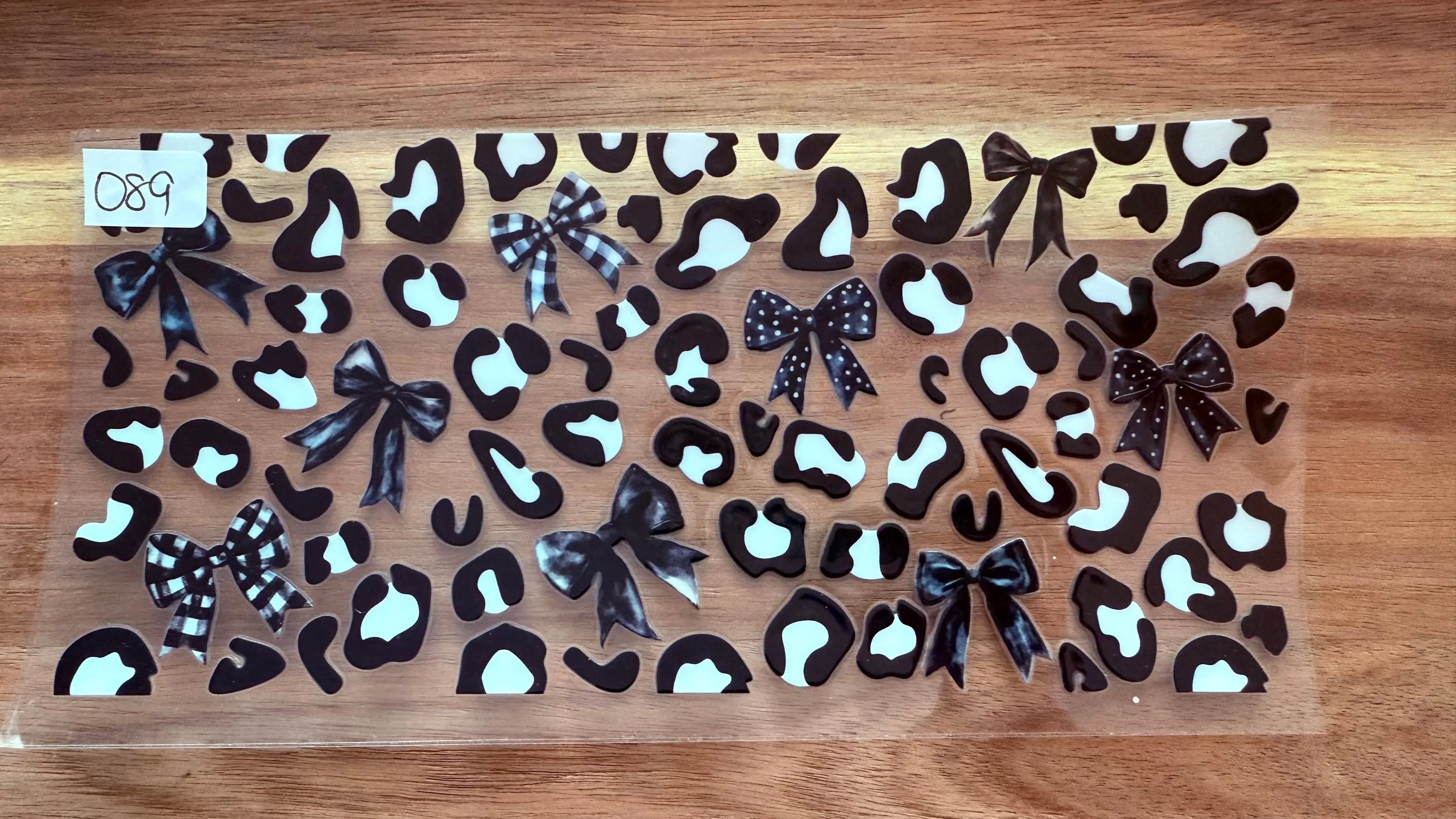 #89 Cow print with bows K's Krafty Barn