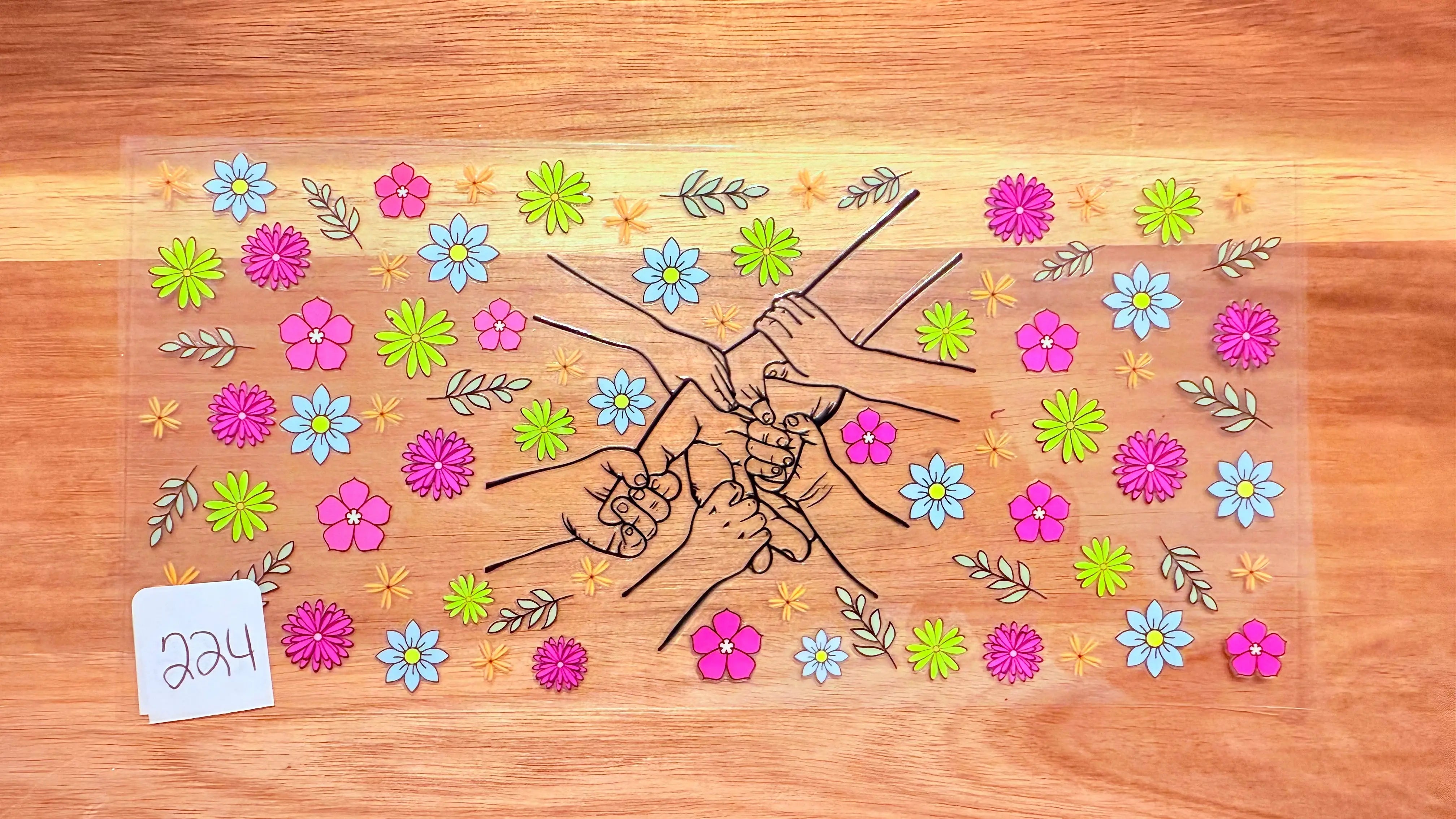 #224 Mom hand with children K's Krafty Barn