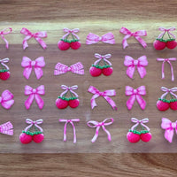 #90 Strawberries with bows K's Krafty Barn