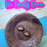 Silicone Focal Bead- Oval Happy Easter K's Krafty Barn
