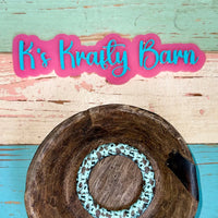 65mm Silicone Round Ring- printed/ patterns K's Krafty Barn